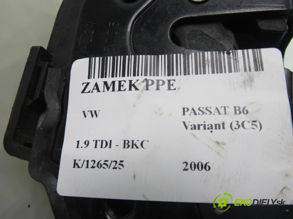 VW PASSAT B6 Variant (3C5) KOMBI 2006 77,00 1.9 TDI - BKC 1896,00 zámok PPE 3C1837016A