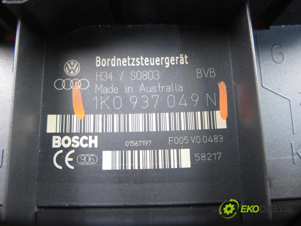 VW GOLF PLUS (5M1, 521) MINIVAN 2005 103,00 2.0 TDI 16V - BKD 1968,00 MODUL BORDNETZ 1K0937049N