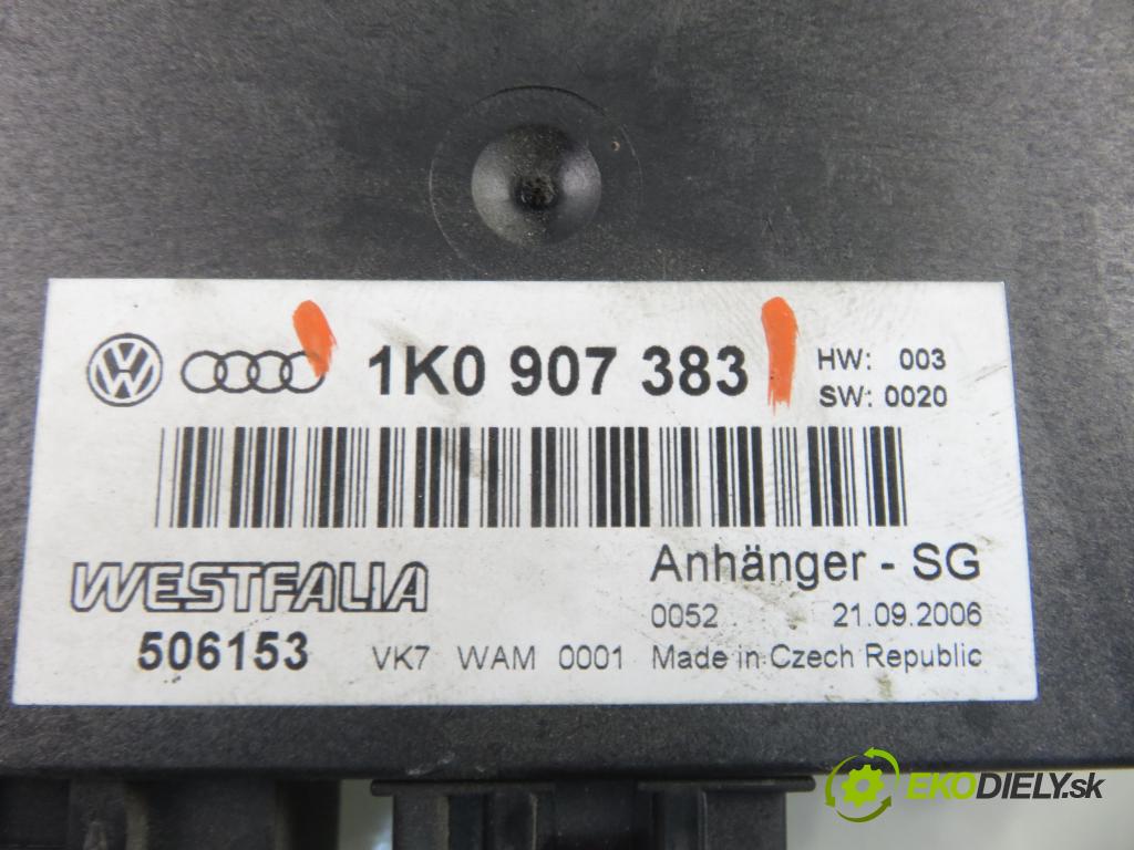 VW GOLF PLUS (5M1, 521) MINIVAN 2005 103,00 2.0 TDI 16V - BKD 1968,00 Riadiaca jednotka ťažného oka 1K0907383