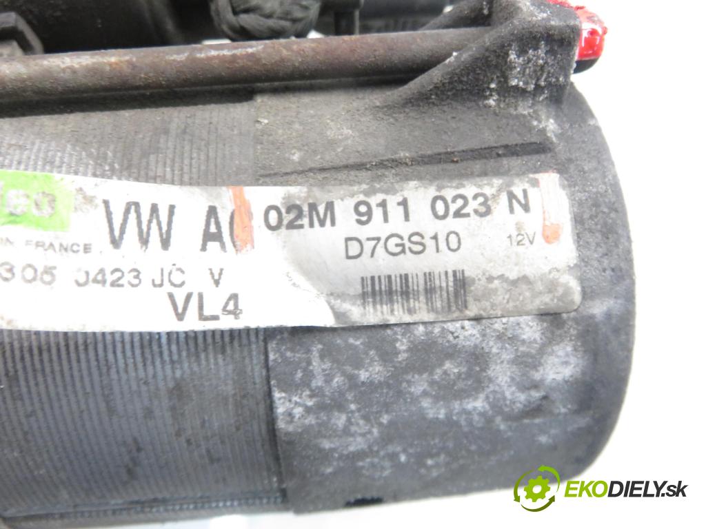 VW GOLF PLUS (5M1, 521) MINIVAN 2005 103,00 2.0 TDI 16V - BKD 1968,00 Štartér 02M911023N (Štartér)