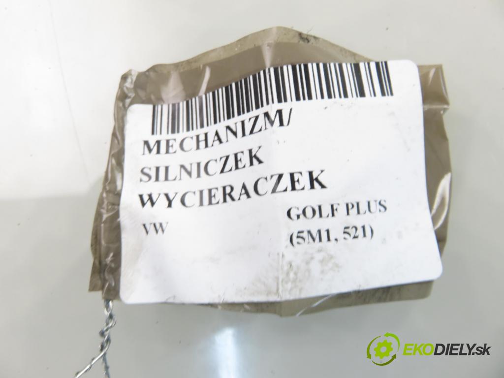 VW GOLF PLUS (5M1, 521) MINIVAN 2005 103,00 2.0 TDI 16V - BKD 1968,00 MECHANISMUS/ motorek stěračů 0390241780 ; 5M0955120 ; 3397020720