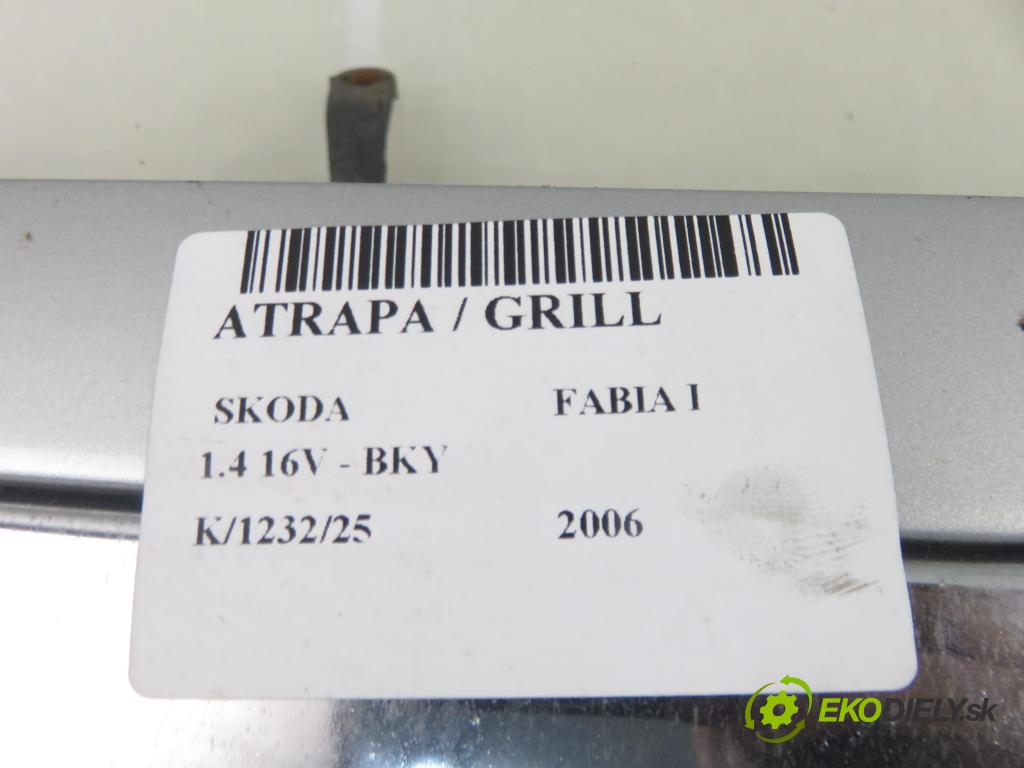 SKODA FABIA I (6Y2) HB 2006 55,00 1.4 16V - BKY 1390,00 mřížka / maska 6Y0853668B