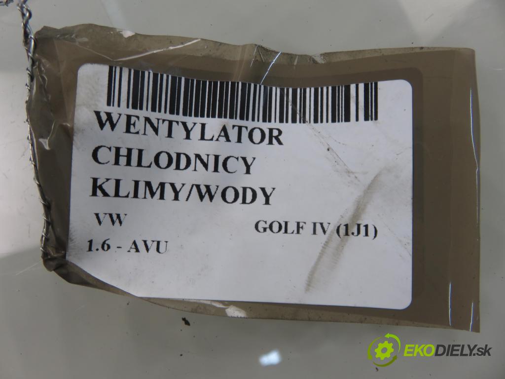 VW GOLF IV (1J1) HB 2000 75,00 1.6 - AVU 1595,00 ventilátor chladič PODNEBÍ / VODA 1J0121205B