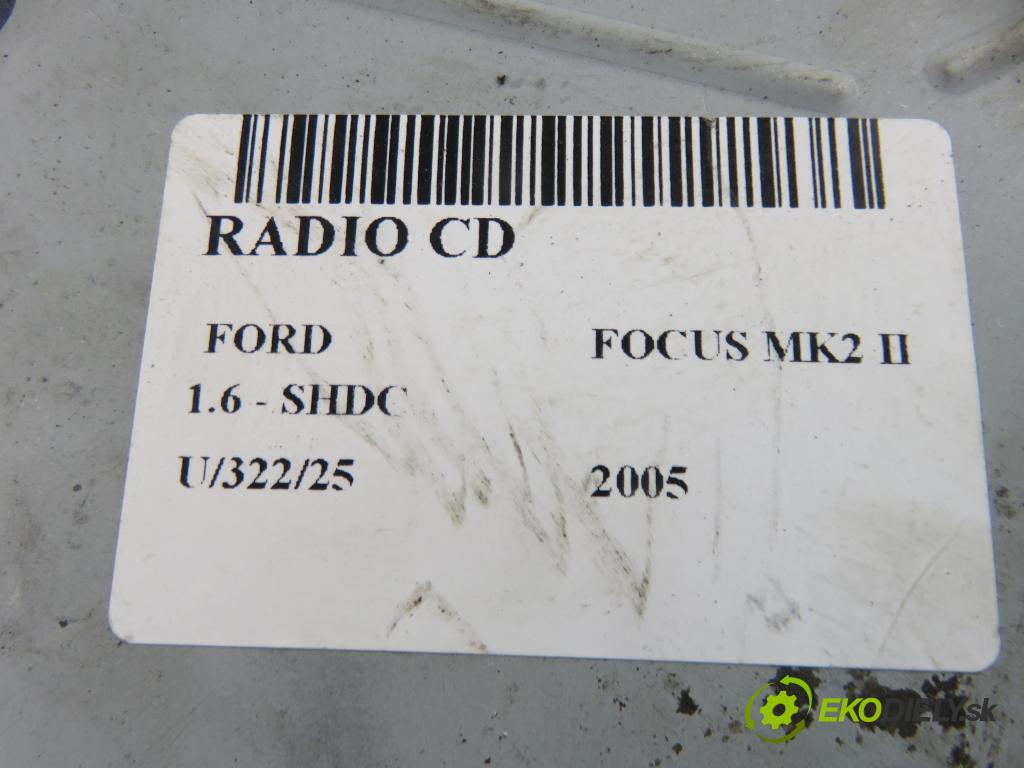 FORD FOCUS II (DA_, HCP) HB 2005 74,00 1.6 - SHDC 1596,00 RADIO CD 5M5T18C815FA