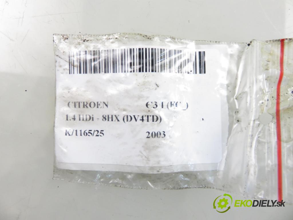 CITROEN C3 I (FC_) HB 2003 50,00 1.4 HDi 8V - 8HX 1398,00 vstrekovač 9649574480 (Vstrekovač paliva)