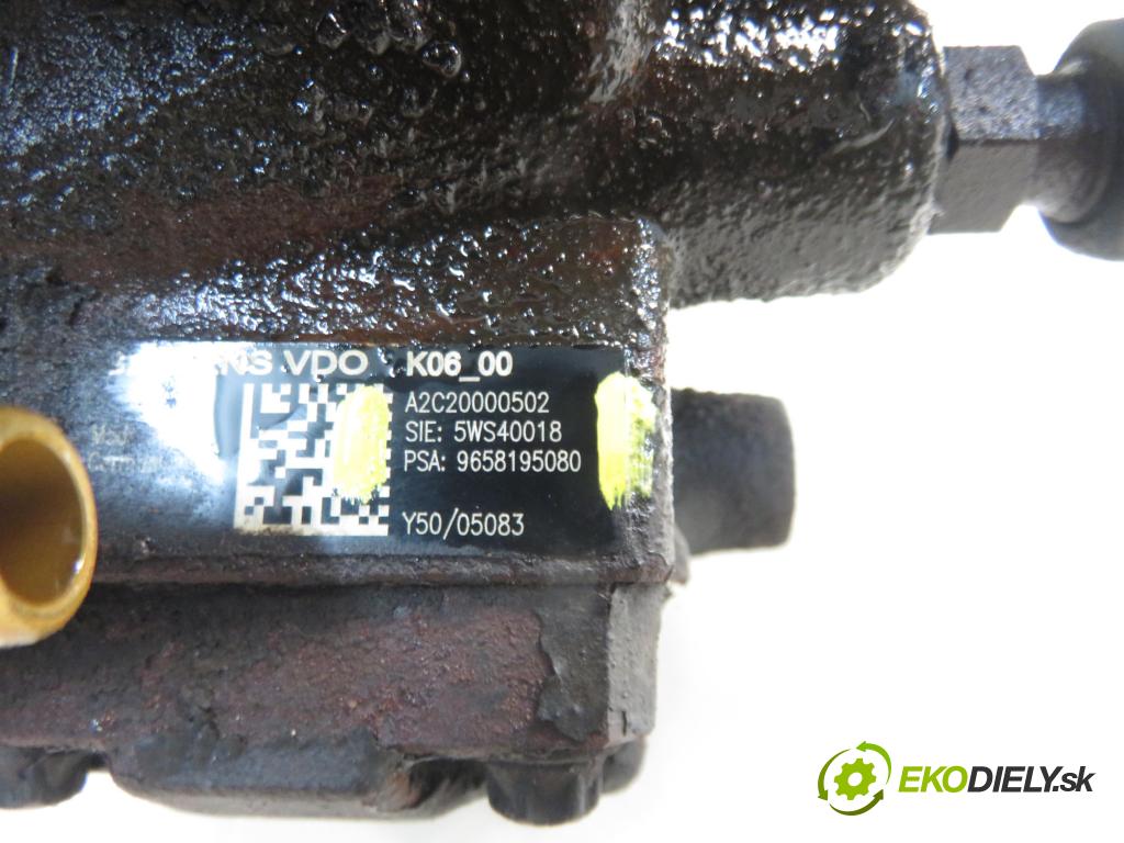 PEUGEOT PARTNER Skrzynia (5_, G_) FURGON 2006 66,00 2.0 HDi - RHY (DW10TD) 1997,00 pumpa vysokého TLAK: A2C20000502 ; 5WS40018 ; 9658195080
