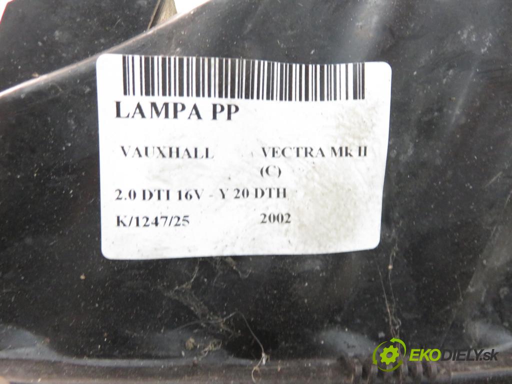 VAUXHALL VECTRA Mk II (C) LIFTBACK 2002 74,00 2.0 DTI 16V - Y 20 DTH 1995,00 Svetlo PP 20A285