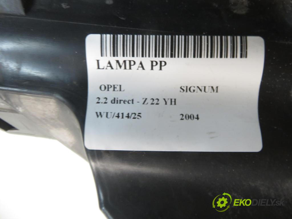 OPEL SIGNUM HB 2004 114,00 2.2 direct - Z 22 YH 2198,00 Svetlo PP