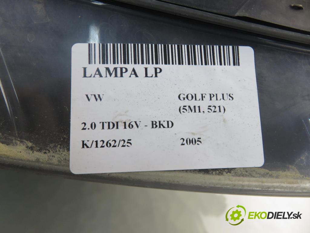 VW GOLF PLUS (5M1, 521) MINIVAN 2005 103,00 2.0 TDI 16V - BKD 1968,00 Svetlo LP 5M1941005B