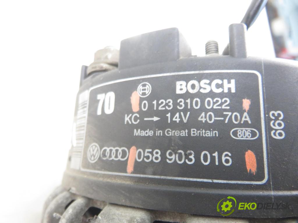 AUDI A4 (8D2, B5) SEDAN 1996 74,00 1.6 8V 100 - ADP 1595,00 Alternátor 0123310022 ; 058903016 (Alternátor)