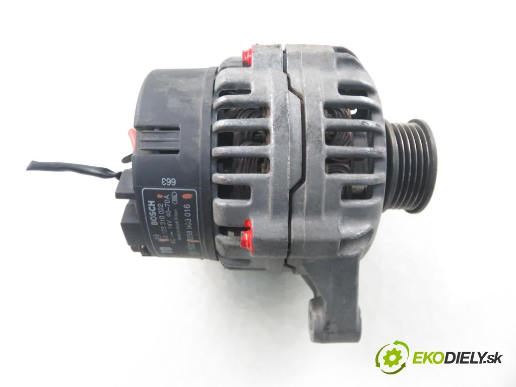 AUDI A4 (8D2, B5) SEDAN 1996 74,00 1.6 8V 100 - ADP 1595,00 Alternátor 0123310022 ; 058903016 (Alternátor)