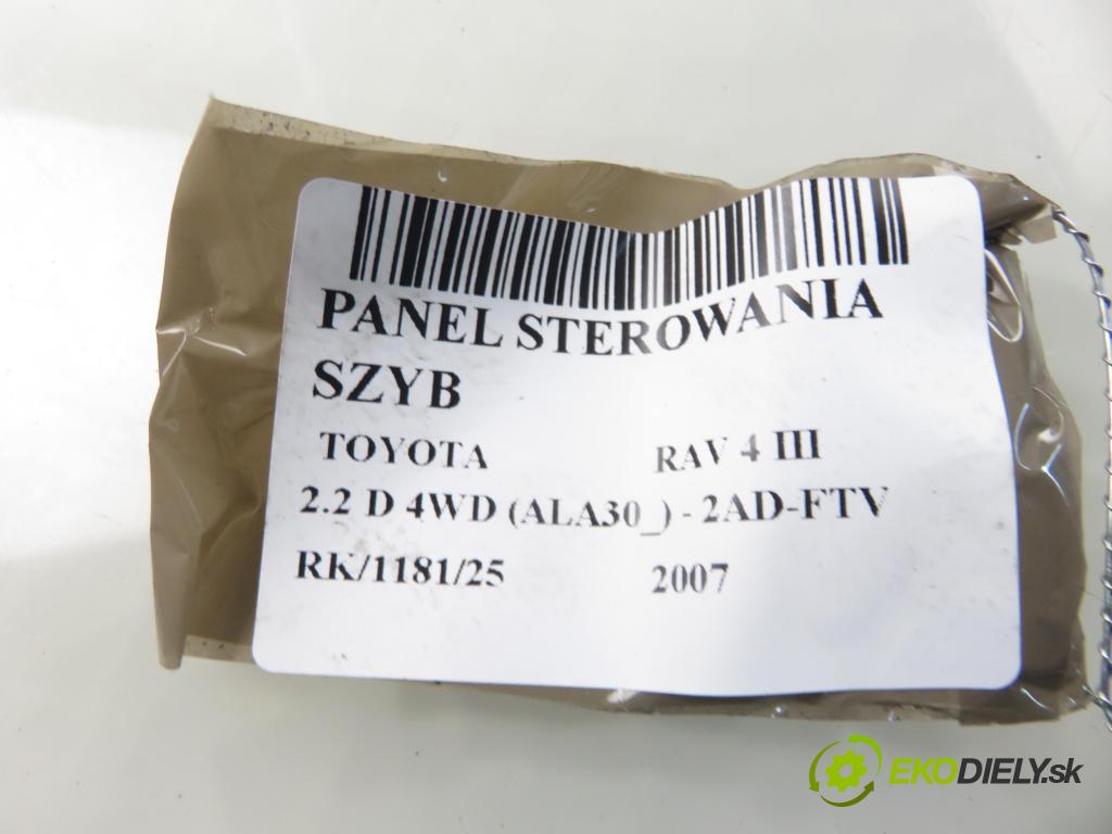 TOYOTA RAV 4 III (_A3_) SUV 2007 100,00 2.2 D 4WD (ALA30_) 136 - 2AD-FTV 2231,00 Panel ovládaní oken 7423242070
