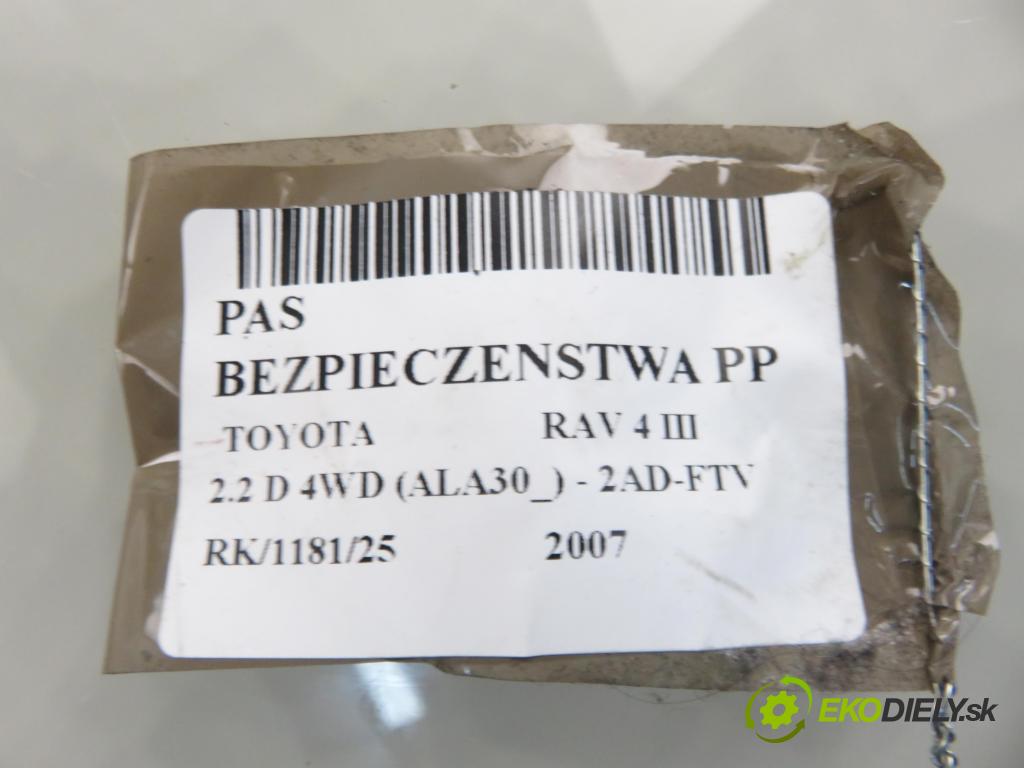 TOYOTA RAV 4 III (_A3_) SUV 2007 100,00 2.2 D 4WD (ALA30_) 136 - 2AD-FTV 2231,00 držák BEZPEČNOST PP 7Q1410P