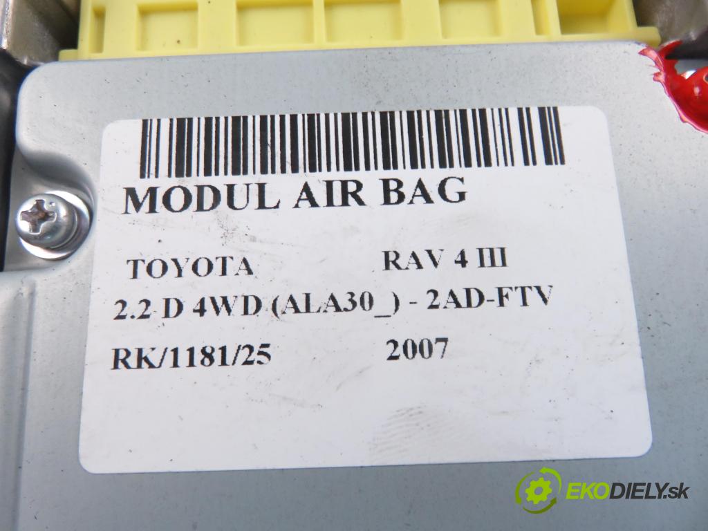 TOYOTA RAV 4 III (_A3_) SUV 2007 100,00 2.2 D 4WD (ALA30_) 136 - 2AD-FTV 2231,00 MODUL air BAG 8917042201 ; 1503001470