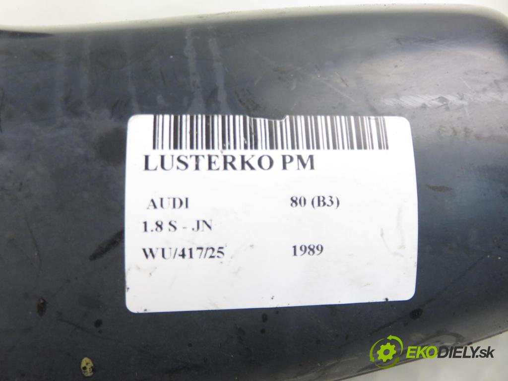 AUDI 80 (89, 89Q, 8A, B3) SEDAN 1989 66,00 1.8 S 90 (KE-Jetronic) - JN 1781,00 zpětné zrcátko PM