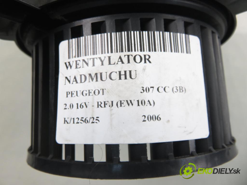 PEUGEOT 307 CC (3B) C/C 2006 0,00 2.0 16V - RFJ (EW10A) 1997,00 ventilátor větráku B9506