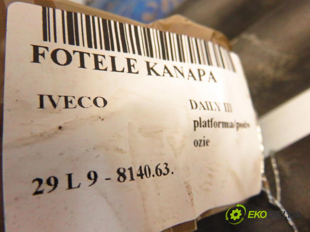 IVECO DAILY III platforma/podwozie KABINA/PLATFORMA 2000 62,00 29 L 9 - 8140.63. 2798,00 Sedadlo zadná