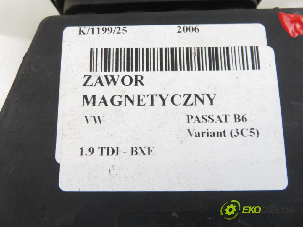 VW PASSAT B6 Variant (3C5) KOMBI 2006 77,00 1.9 TDI - BXE 1896,00 VENTIL: magnetický 3C0906625