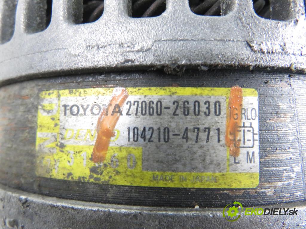 TOYOTA RAV 4 III (_A3_) SUV 2007 100,00 2.2 D 4WD (ALA30_) 136 - 2AD-FTV 2231,00 Alternátor 270602G030 ; 1042104771 (Alternátor)