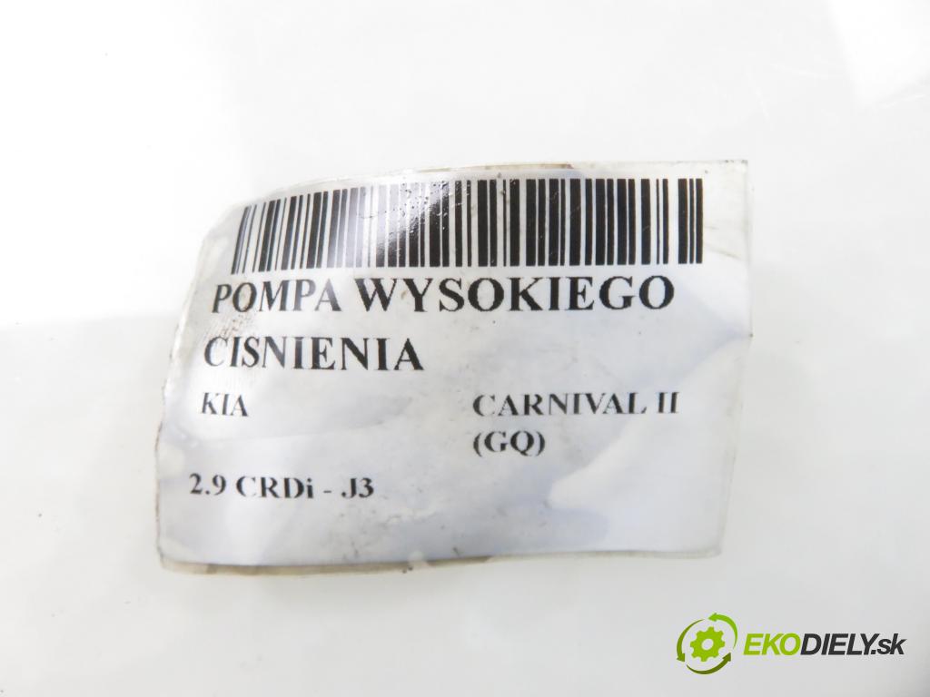 KIA CARNIVAL II (GQ) MINIVAN 2004 106,00 2.9 CRDi - J3 2902,00 pumpa vysokého TLAK: 331004X500 ; R9044Z022A