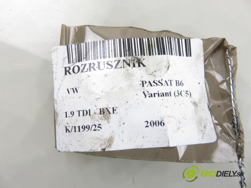VW PASSAT B6 Variant (3C5) KOMBI 2006 77,00 1.9 TDI - BXE 1896,00 Štartér 0986020250 (Štartér)