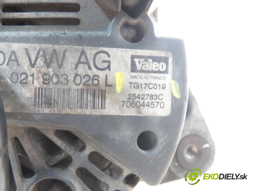 VW PASSAT B6 Variant (3C5) KOMBI 2006 77,00 1.9 TDI - BXE 1896,00 Alternátor 021903026L ; TG17C019 (Alternátor)