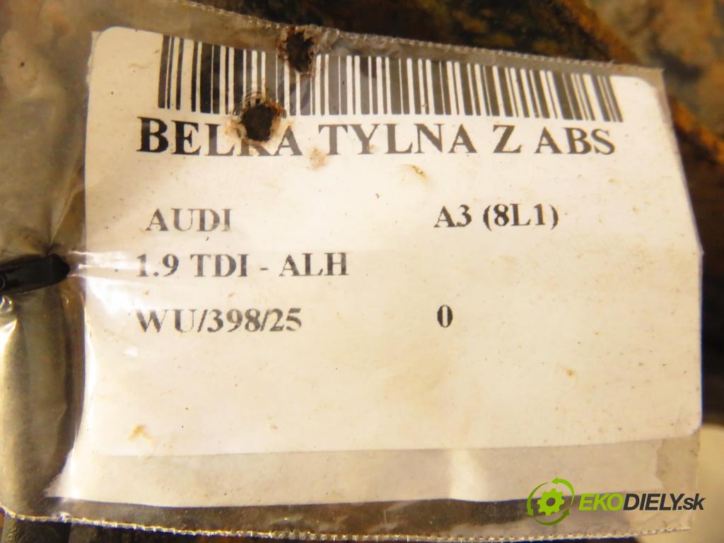 AUDI A3 (8L1) HB 1997 66,00 1.9 TDI - AGR 1896,00 výztuha zadní část ABS