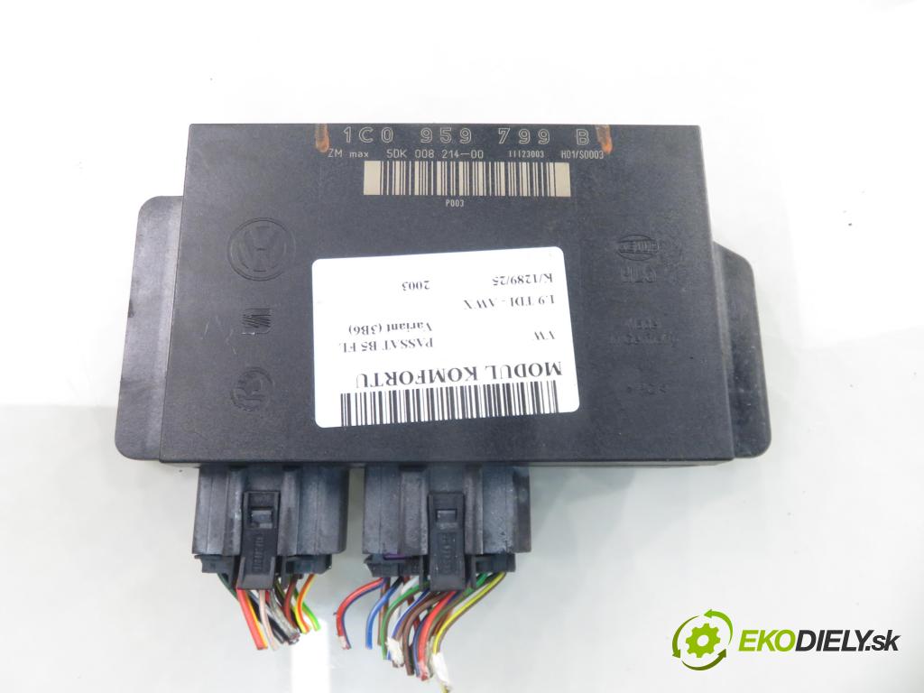 VW PASSAT B5.5 Variant (3B6) KOMBI 2003 96,00 1.9 TDI - AWX 1896,00 MODUL komfortu 1C0959799B