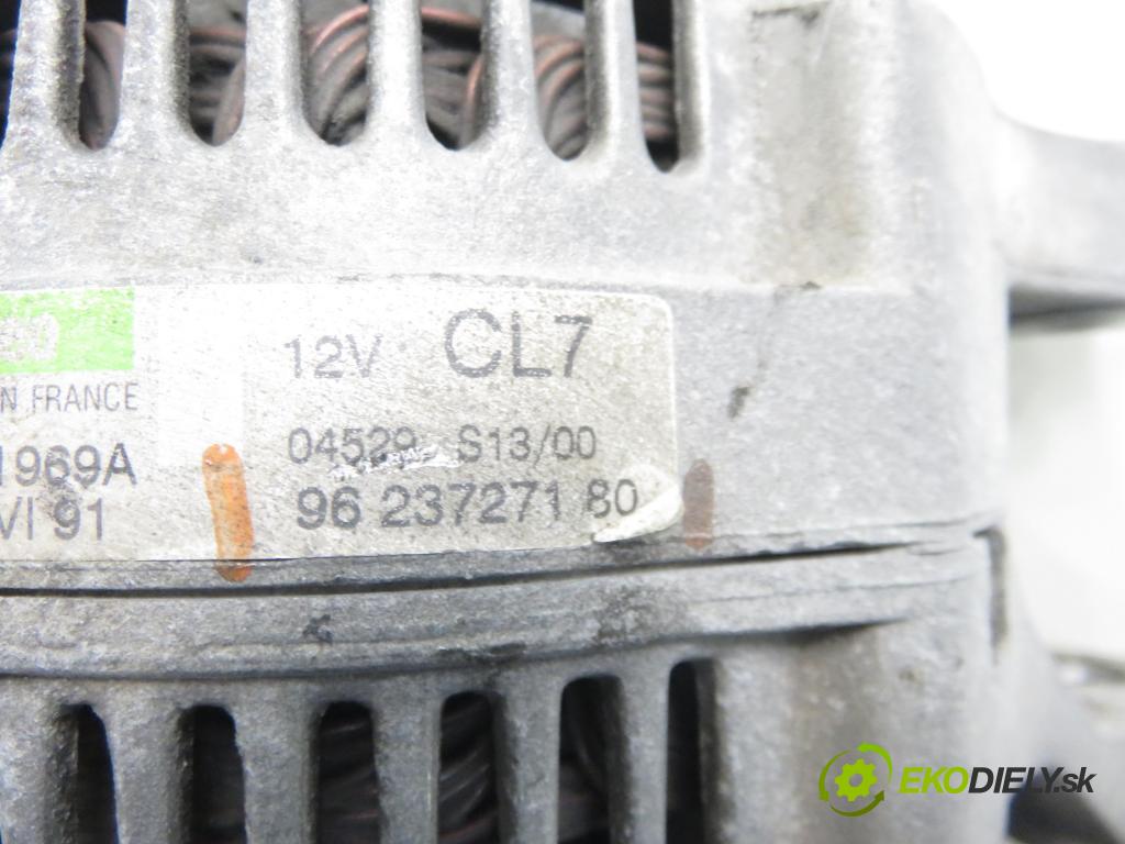 PEUGEOT 206 liftback (2A/C) HB 2000 55,00 1.4 i 75 -  KFX 1361,00 Alternátor 9623727180 (Alternátor)