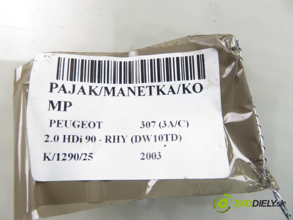 PEUGEOT 307 (3A/C) HB 2003 66,00 2.0 HDi 90 - RHY (DW10TD) 1997,00 PAKA/ŘAZENÍ/SADA: 96375855ZL