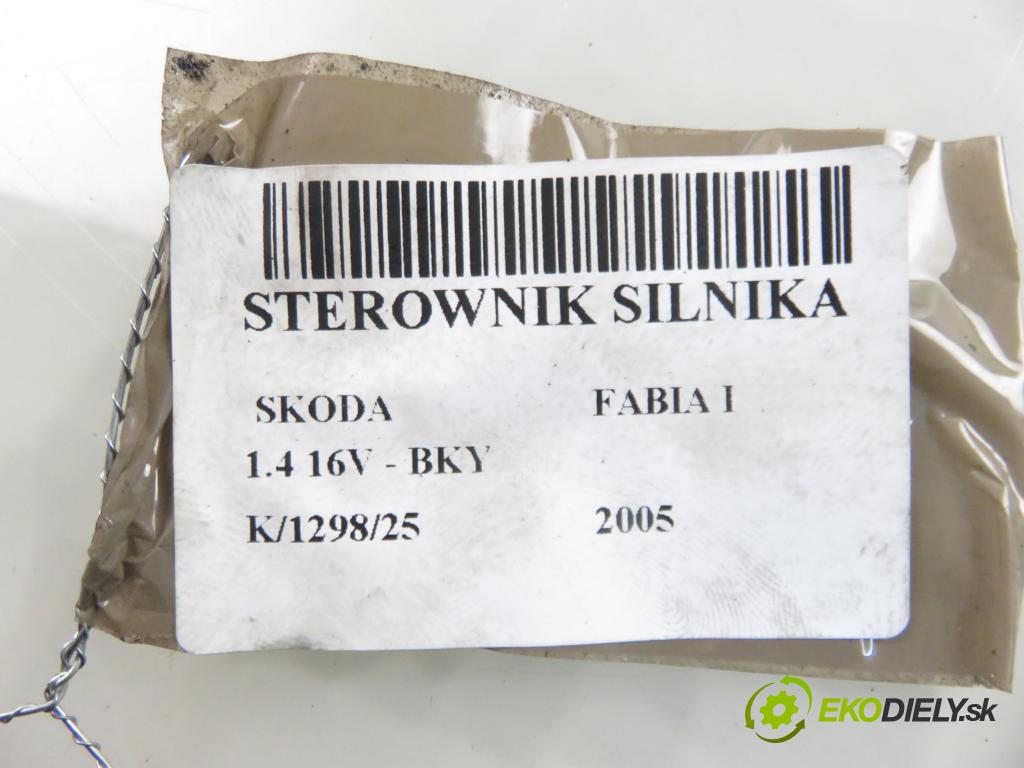 SKODA FABIA I (6Y2) HB 2005 55,00 1.4 16V - BKY 1390,00 Riadiaca jednotka Motor 036906034JE ; IAW4TV
