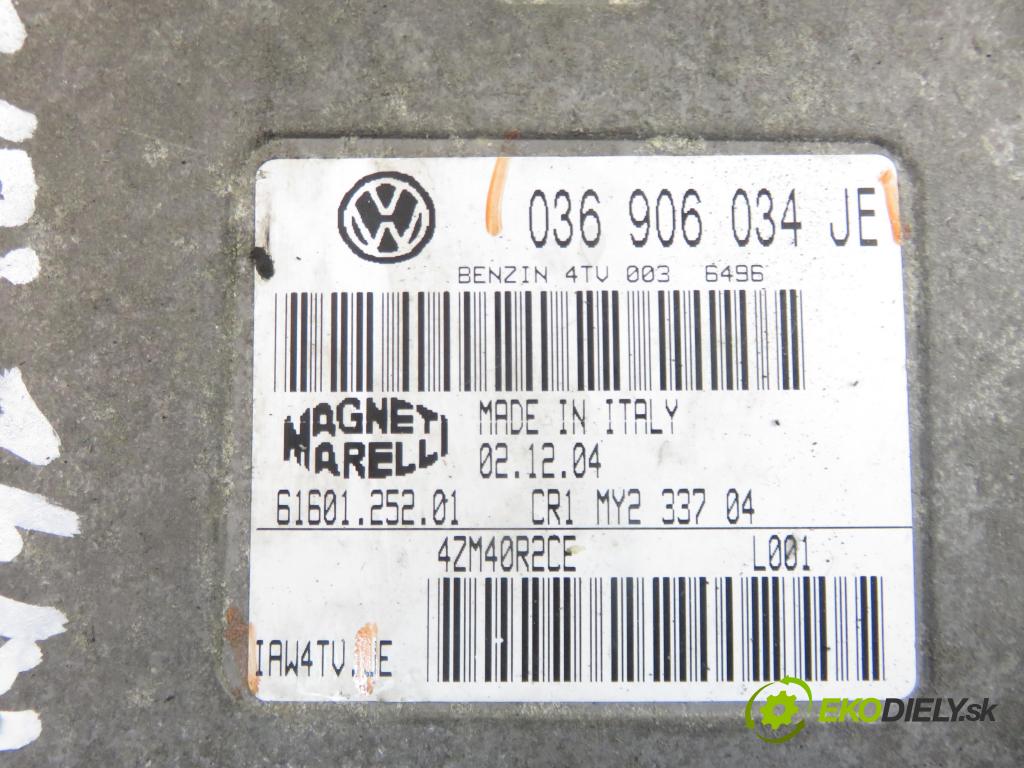 SKODA FABIA I (6Y2) HB 2005 55,00 1.4 16V - BKY 1390,00 Riadiaca jednotka Motor 036906034JE ; IAW4TV