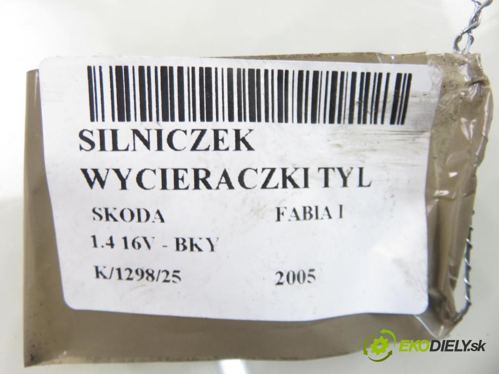 SKODA FABIA I (6Y2) HB 2005 55,00 1.4 16V - BKY 1390,00 motorek stěrače ZADNÍ: 4048862 ; 1J6955711G