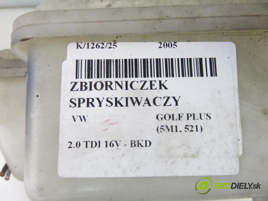 VW GOLF PLUS (5M1, 521) MINIVAN 2005 103,00 2.0 TDI 16V - BKD 1968,00 nádržka ostřikovačů 1K0955453R ; 1K0955453Q ; 1K0955453S (Klika dveří ostatní)