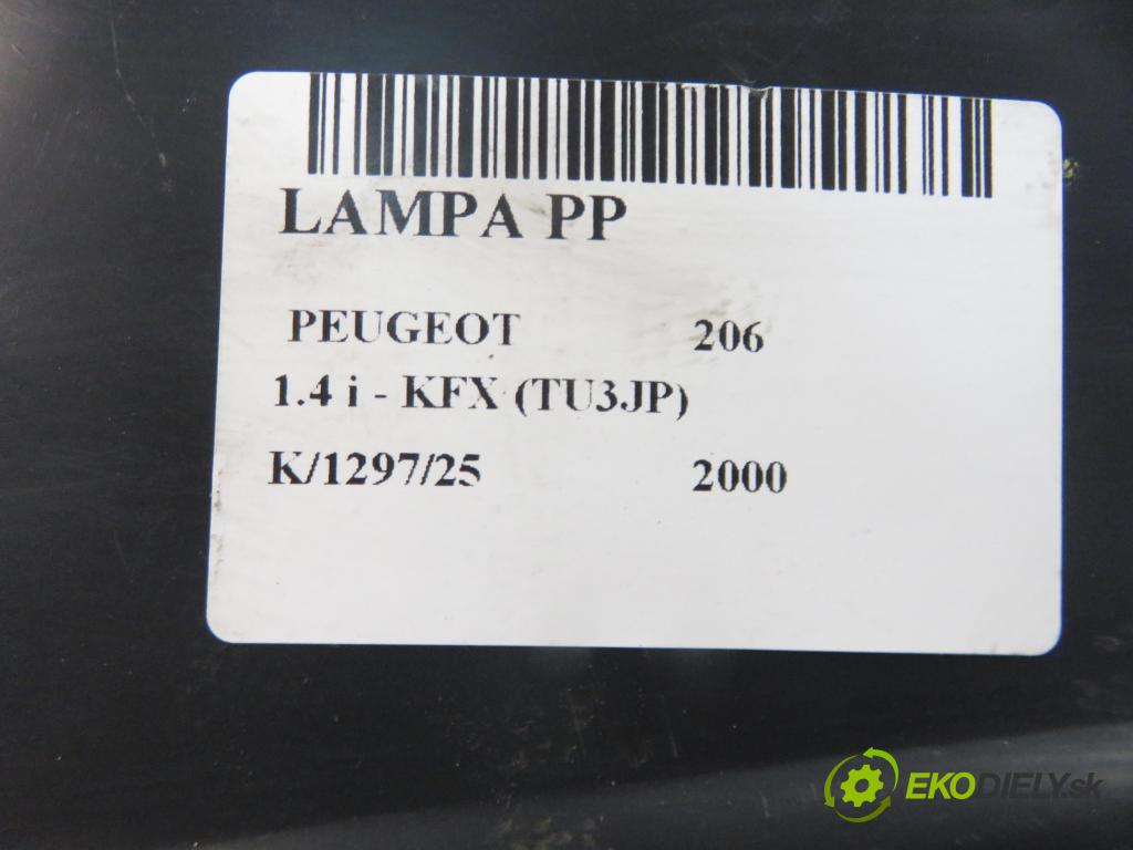 PEUGEOT 206 liftback (2A/C) HB 2000 55,00 1.4 i 75 -  KFX 1361,00 Svetlo PP 
