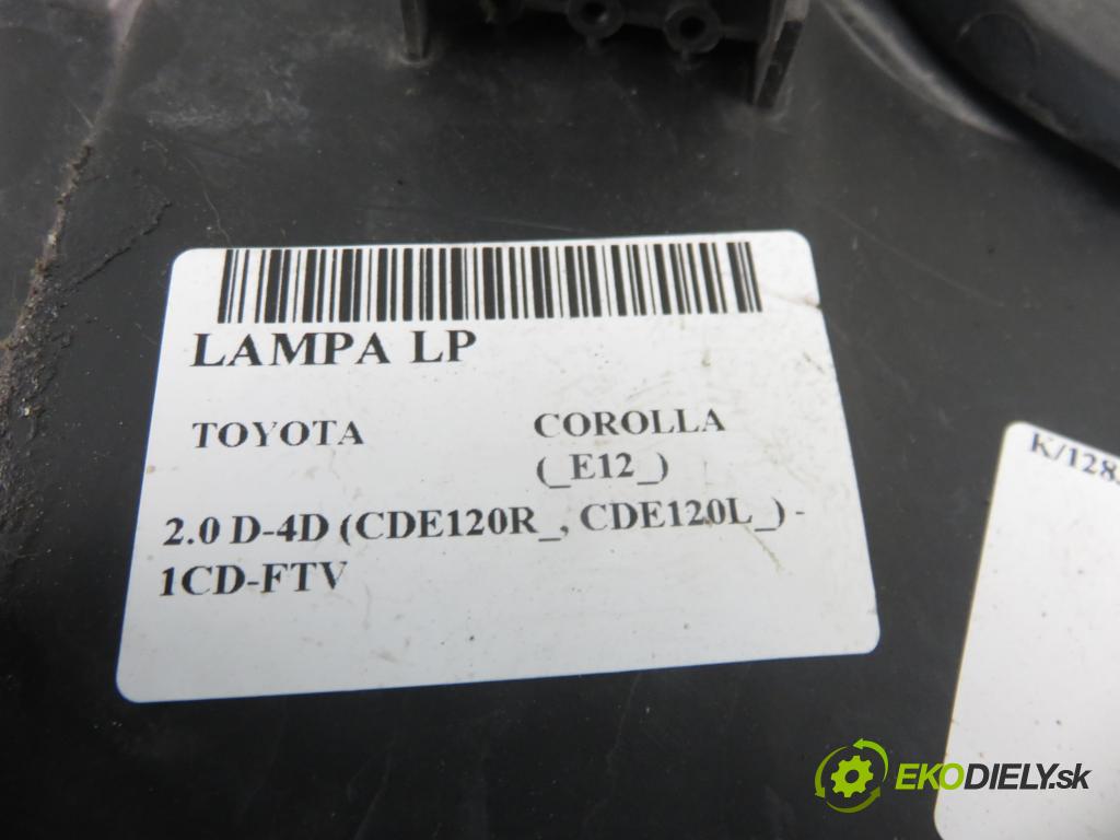 TOYOTA COROLLA (_E12_) HB 2004 66,00 2.0 D-4D 1995,00 Svetlo LP 8115002381