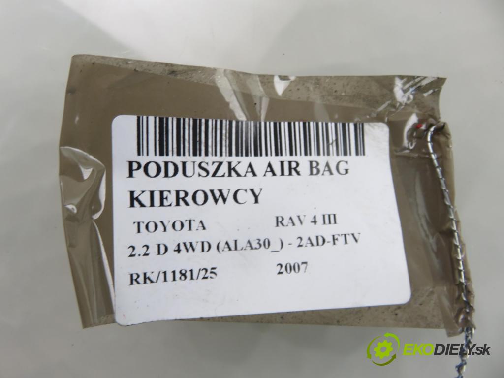TOYOTA RAV 4 III (_A3_) SUV 2007 100,00 2.2 D 4WD (ALA30_) 136 - 2AD-FTV 2231,00 AirBag air BAG volantu N00770607A8Z