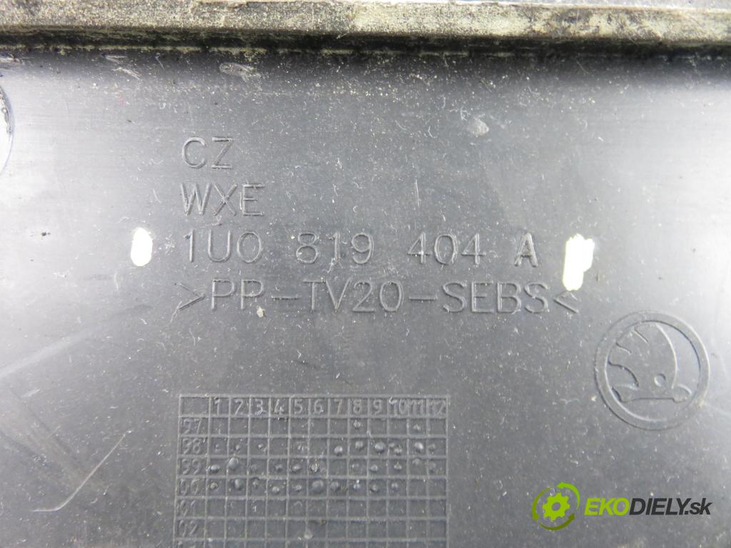 SKODA OCTAVIA I (1U2) LIFTBACK 2000 55,00 1.6 - AEE 1598,00 Torpédo, plast pod čelné okno 1U0819404A ; 1U0819403A (Torpédo (plast pod čelným sklom))