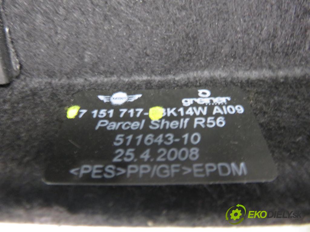 MINI MINI (R56) HB 2008 88,00 Cooper 120 - N12 B16 A 1598,00 POLKA: kufr 7151717