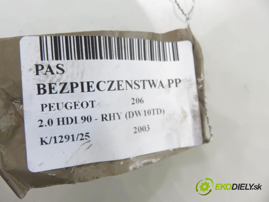 PEUGEOT 206 liftback (2A/C) HB 2003 66,00 2.0 HDI 90 - RHY 1997,00 držák BEZPEČNOST PP 96483377XX