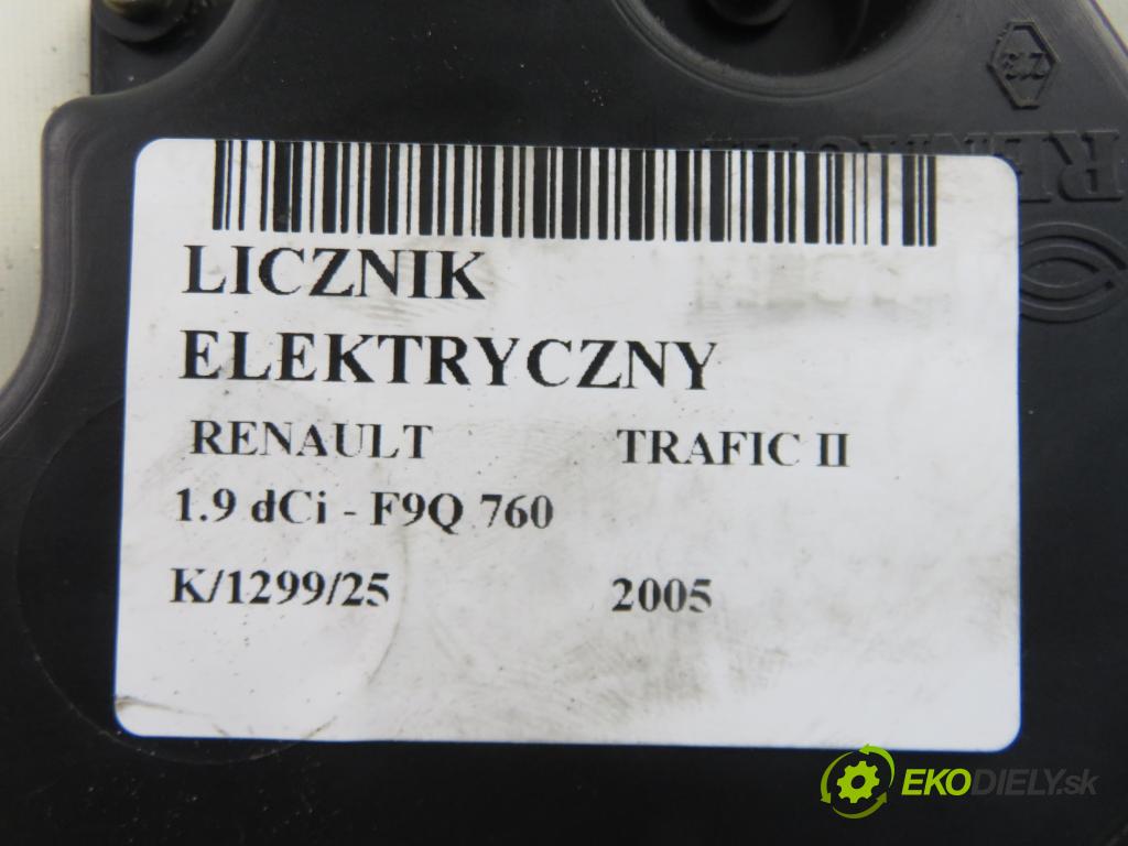 RENAULT TRAFIC II Skrzynia (FL) FURGON 2005 74,00 1.9 dCi - F9Q 760 1870,00 prístrojovka elektrický P8200279062B