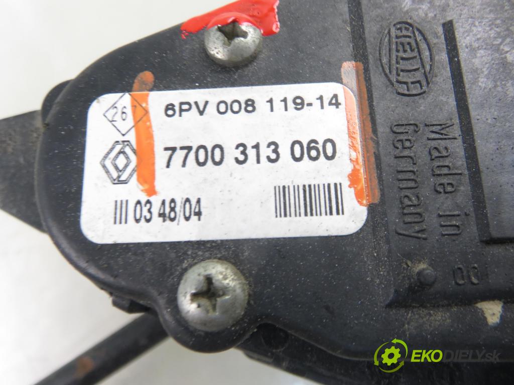 RENAULT TRAFIC II Skrzynia (FL) FURGON 2005 74,00 1.9 dCi - F9Q 760 1870,00 Potenciometer plynu 7700313060 ; 6PV00811914 (Potenciometer plynového pedálu)