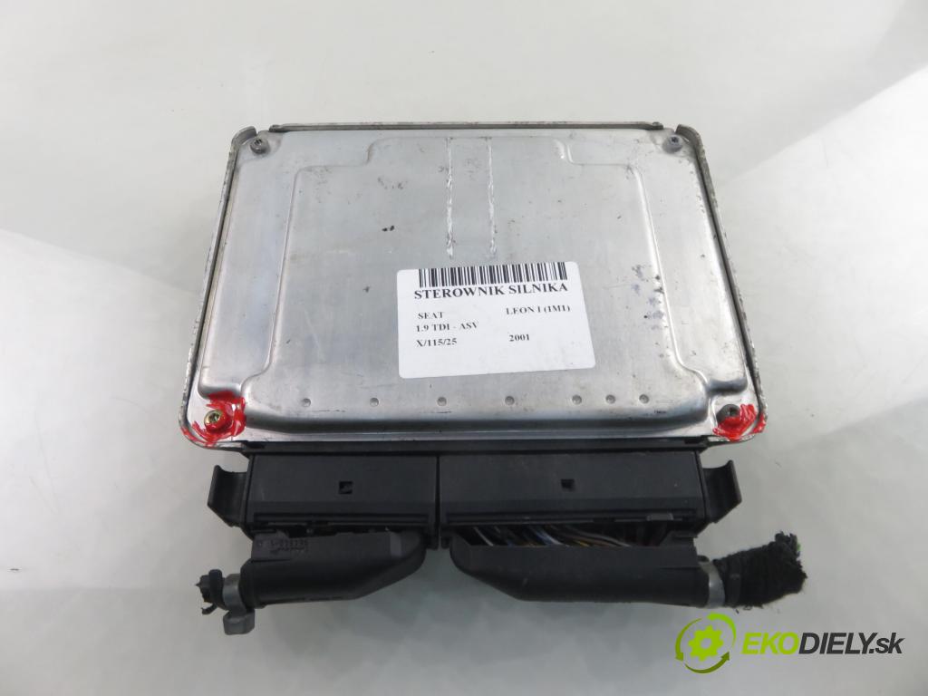 SEAT LEON (1M1) HB 2001 81,00 1.9 TDI 110 - ASV 1896,00 řídící jednotka motora 038906012AT ; 0281010062
