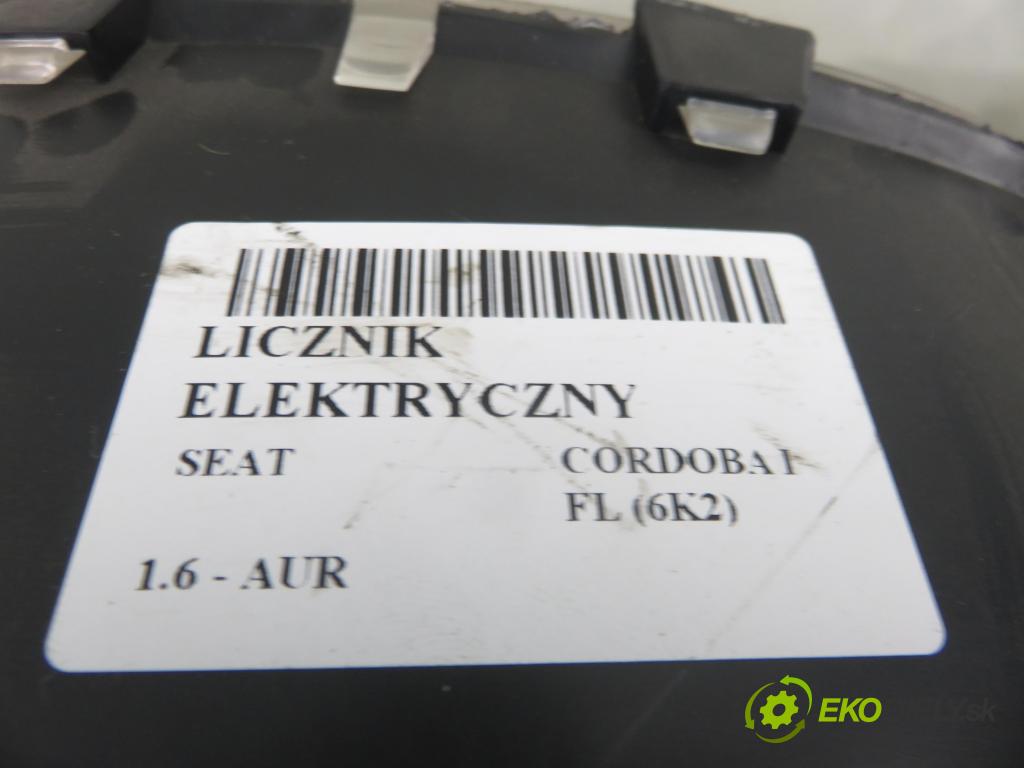 SEAT CORDOBA (6K2) SEDAN 1999 74,00 1.6 - AUR 1595,00 prístrojovka elektrický 6K0920801B ; 110008924025