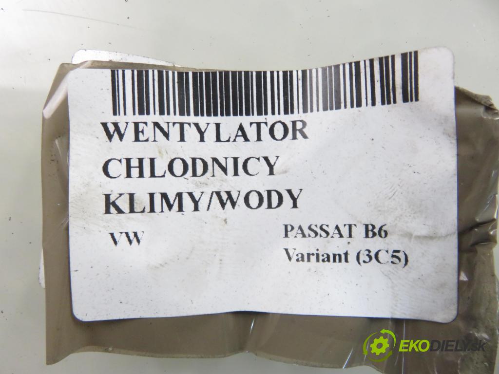 VW PASSAT B6 Variant (3C5) KOMBI 2006 77,00 1.9 TDI - BXE 1896,00 ventilátor chladič PODNEBÍ / VODA 1K0121207T