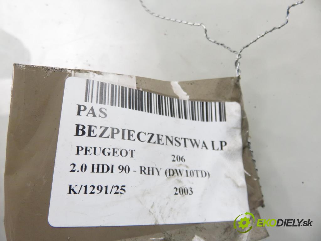 PEUGEOT 206 liftback (2A/C) HB 2003 66,00 2.0 HDI 90 - RHY 1997,00 držák BEZPEČNOST LP B507743