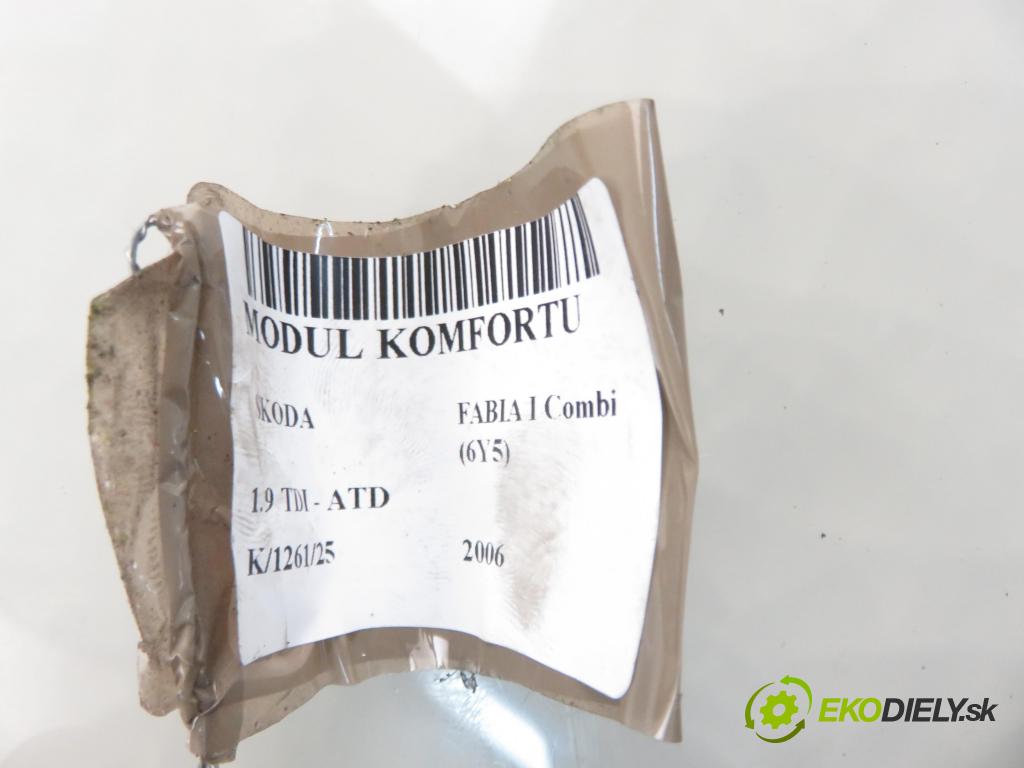 SKODA FABIA I Combi (6Y5) KOMBI 2006 74,00 1.9 TDI - ATD 1896,00 MODUL komfortu 6Q1937049D ; 5WK48212D