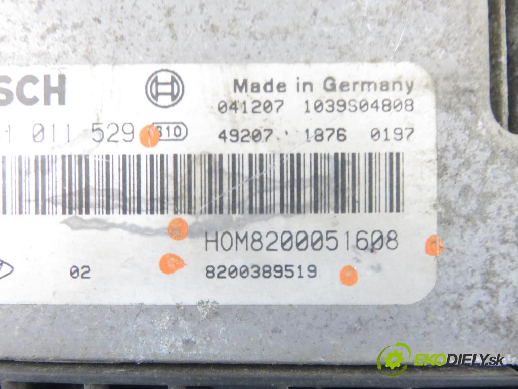 RENAULT TRAFIC II Skrzynia (FL) FURGON 2005 74,00 1.9 dCi - F9Q 760 1870,00 řídící jednotka motora 0281011529 ; HOM8200051608 ; 8200389519
