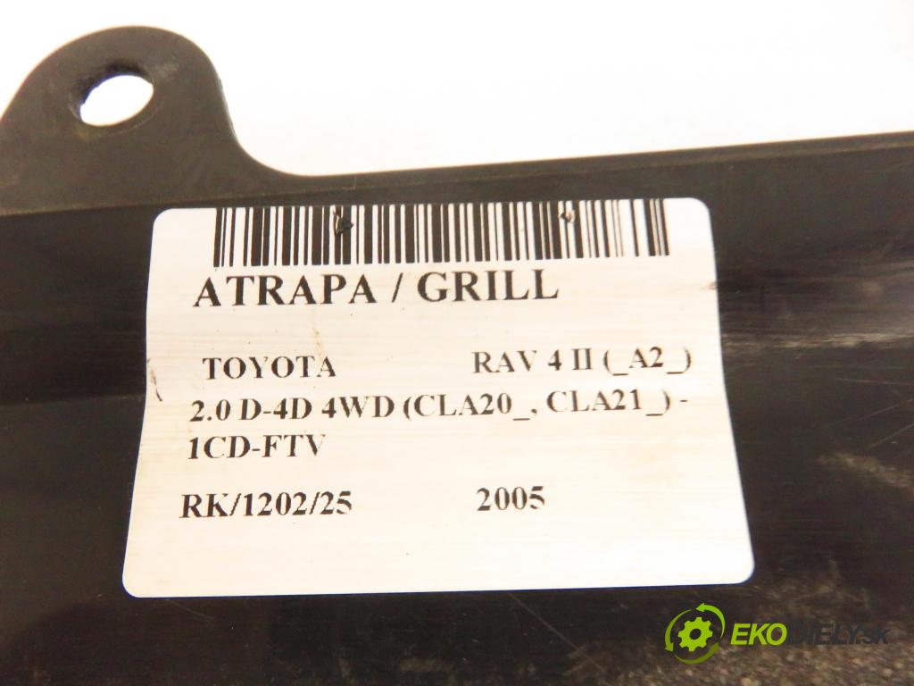 TOYOTA RAV 4 II (_A2_) SUV 2005 85,00 2.0 D-4D 4WD 116 - 1CD-FTV 1995,00 mřížka / maska