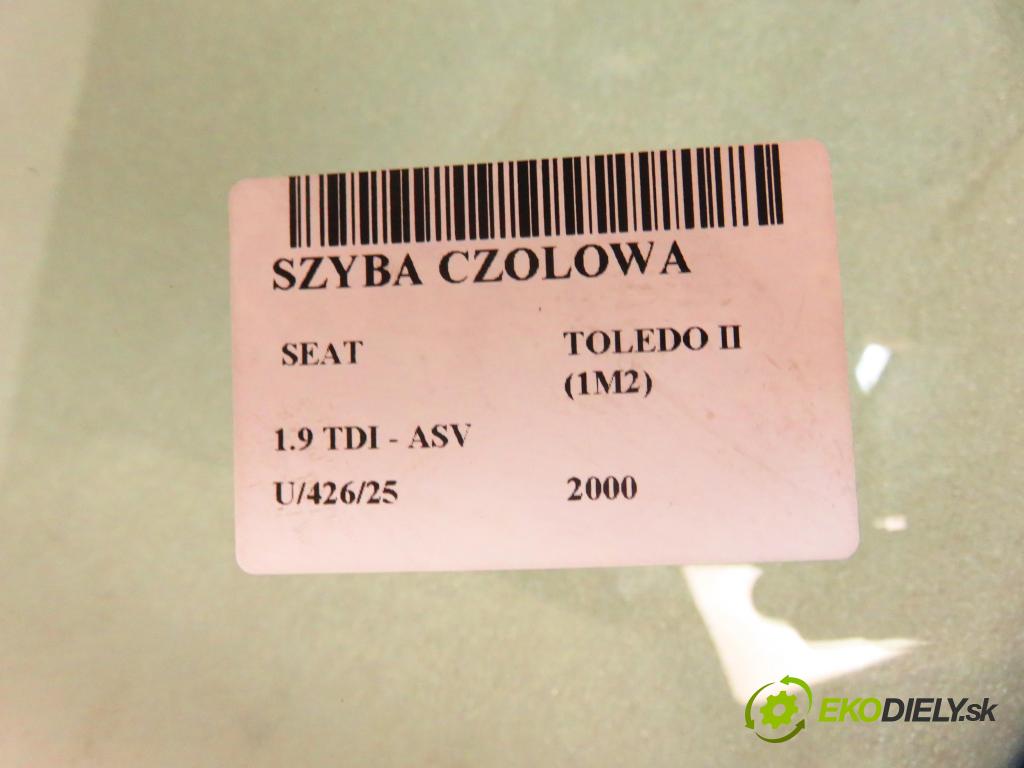 SEAT TOLEDO II (1M2) SEDAN 2000 81,00 1.9 TDI - ASV 1896,00 okno PŘEDNÍ